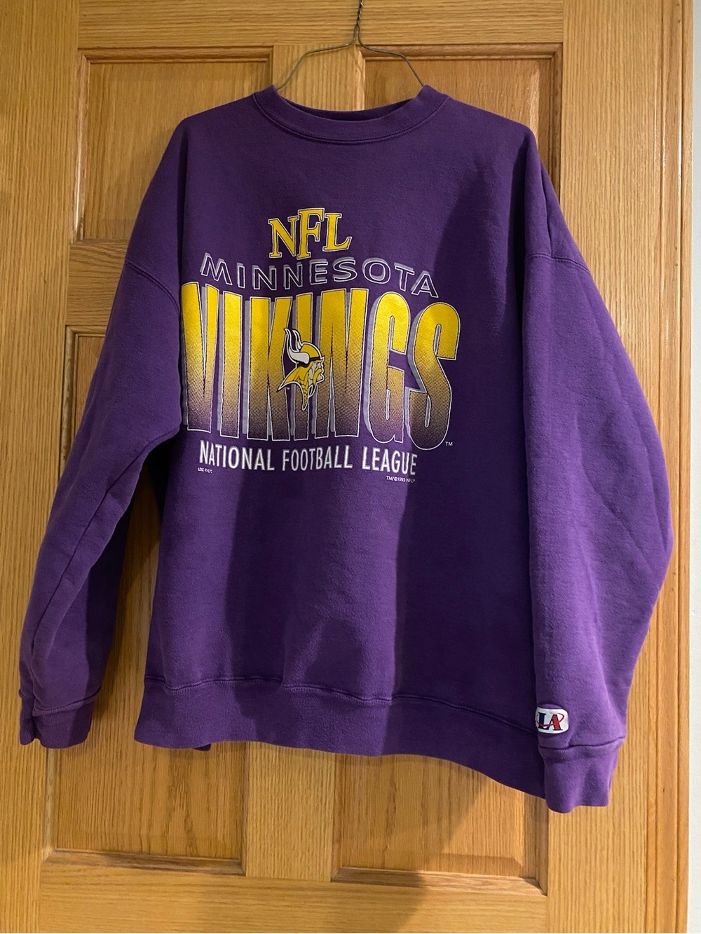 Vintage 1993 Logo Athletic Minnesota Vikings Crewneck Size XL